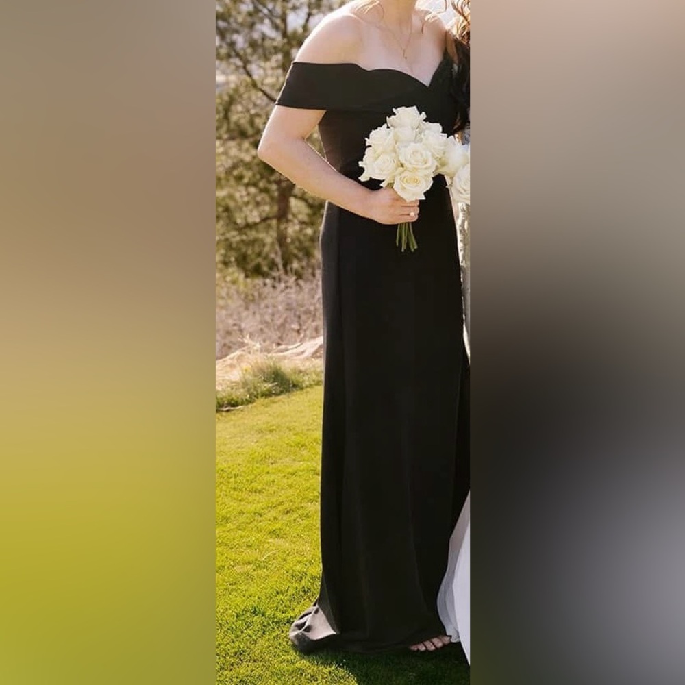 Lulu's Classic Black Maxi Dress